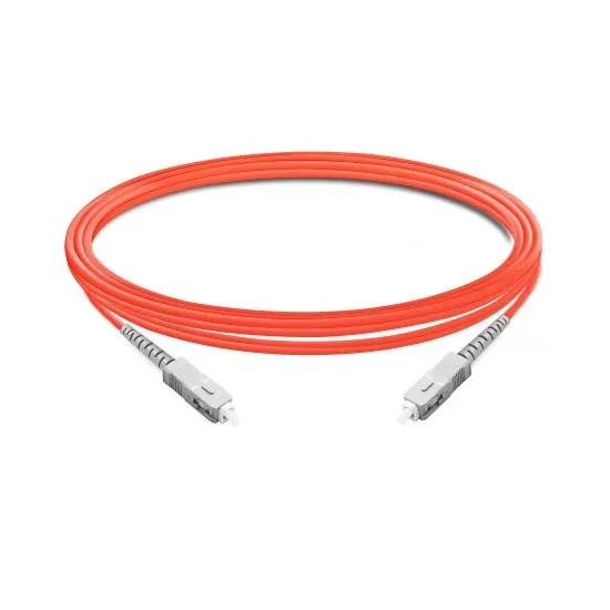 Simplex OM1 Multimode SC UPC to SC UPC PVC (OFNR) Fiber Optic Cable