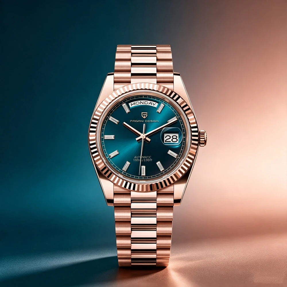 2026 Neue PAGANI DESIGN DD36 Herrenuhren Roségold Luxus Automatikuhr für Männer Mechanische Armbanduhren AR Saphirglas Wasserdicht Edelstahl Uhr Geschenk