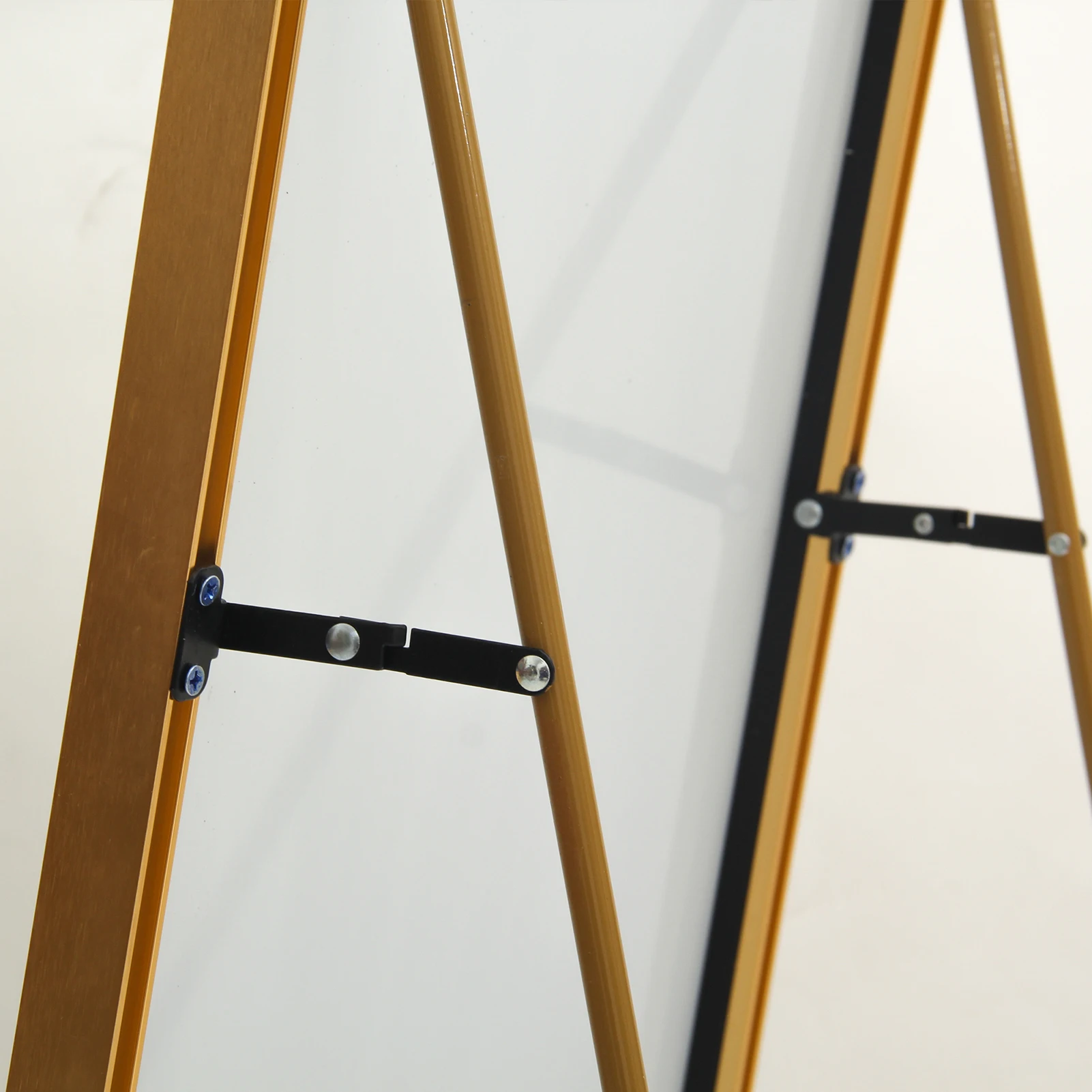 مرآة لكامل الجسم مقاس 140 × 40 سم من Anajqaqia، مرآة أرضية كبيرة عالية الدقة مع إطار معدني وزجاج مقسى، لغرفة المعيشة، ذهبي #5