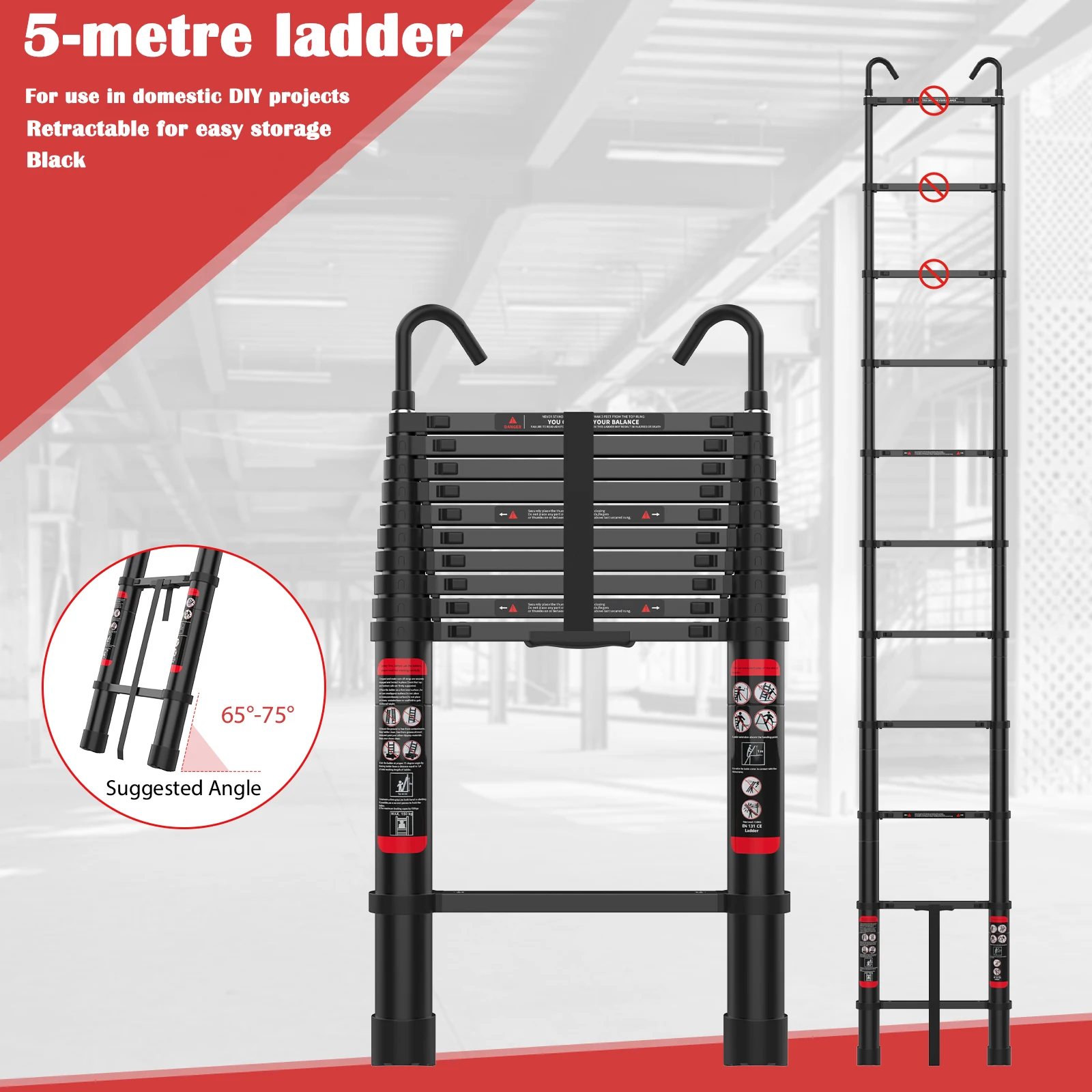 Ladder Telescopic Ladder Step Ladder Ladders Extendable Loft Ladder Ladders