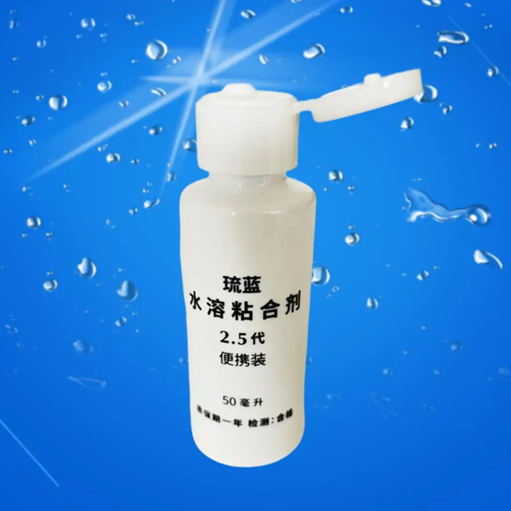 40ml Table Tennis Racket Glue with 5 Pcs Sponges, Easy to Apply Table Tennis Glue, Ping Pong DIY Glue for Improve the Ball Speed