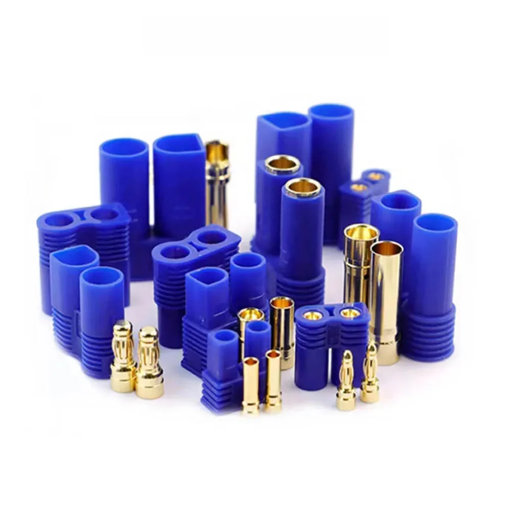 Kit de connecteurs EC3 EC5 EC8, 1 paire, mâle et femelle, fiche banane plaquée or pour pièces de connecteur RC