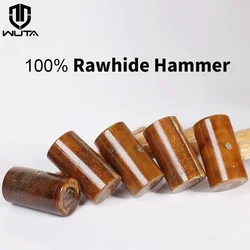 WUTA 100% Rawhide-head Mallet Leather Craft Hammer Stamping Jewelry Leather Worker Craft Tool Good Buffering Capacity 48mm 42mm