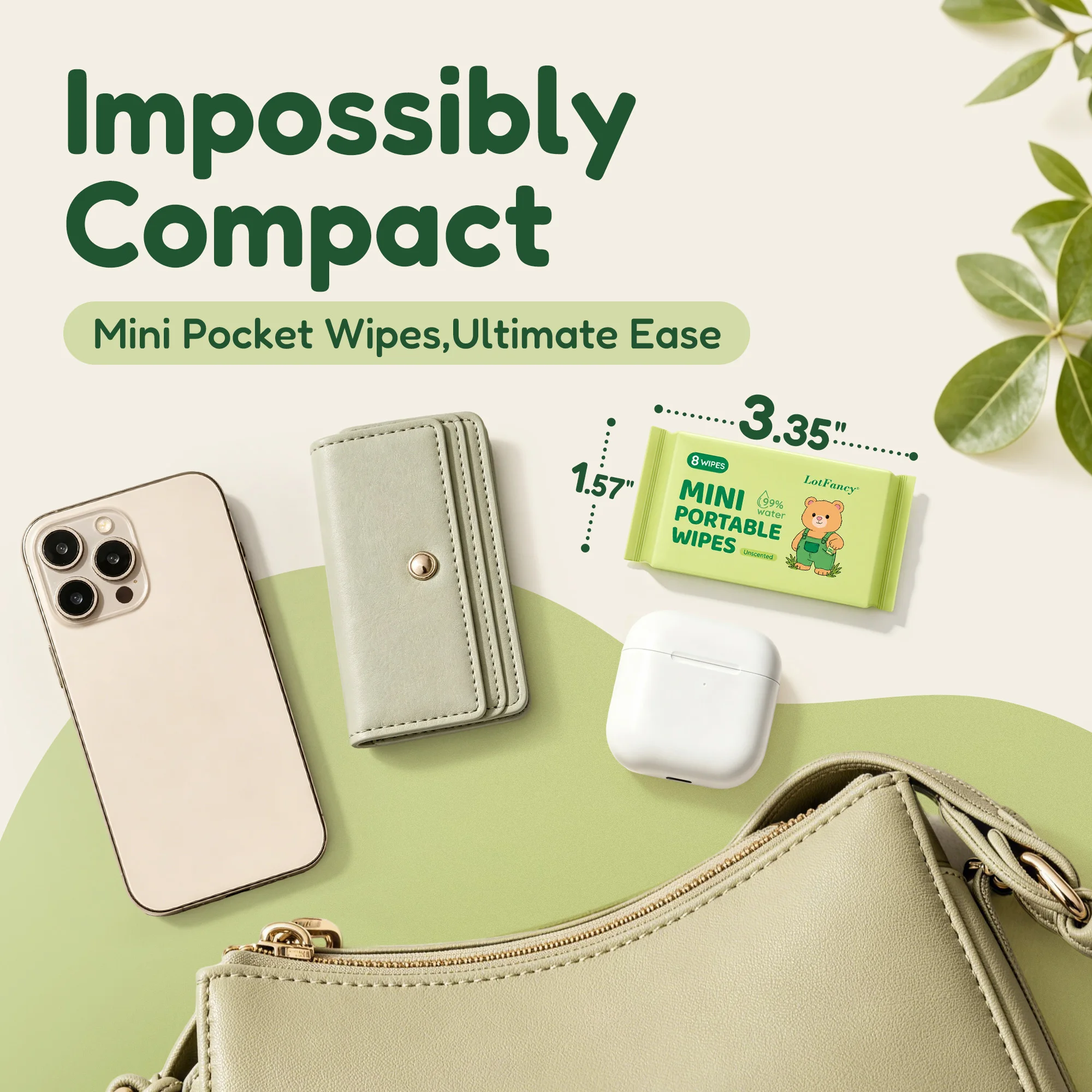 Mini Flushable Wet Wipes 2