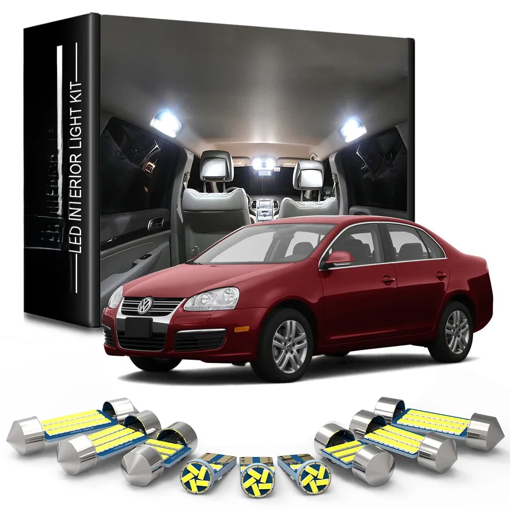 AENVTOL Canbus Do Volkswagen VW Jetta 7 6 5 4 MK2 MK3 MK4 MK5 MK6 MK7 2007 2011 2012 2018 2019 Akcesoria Oświetlenie Wewnętrzne LED — zdjęcie 2