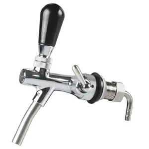 Esboço ajustável Beer Faucet Shank, Chrome Plating Tap, Controlador de fluxo para barril, Aço inoxidável Core Draft, G5, 8 12 principais vendas coluna cerveja - №6