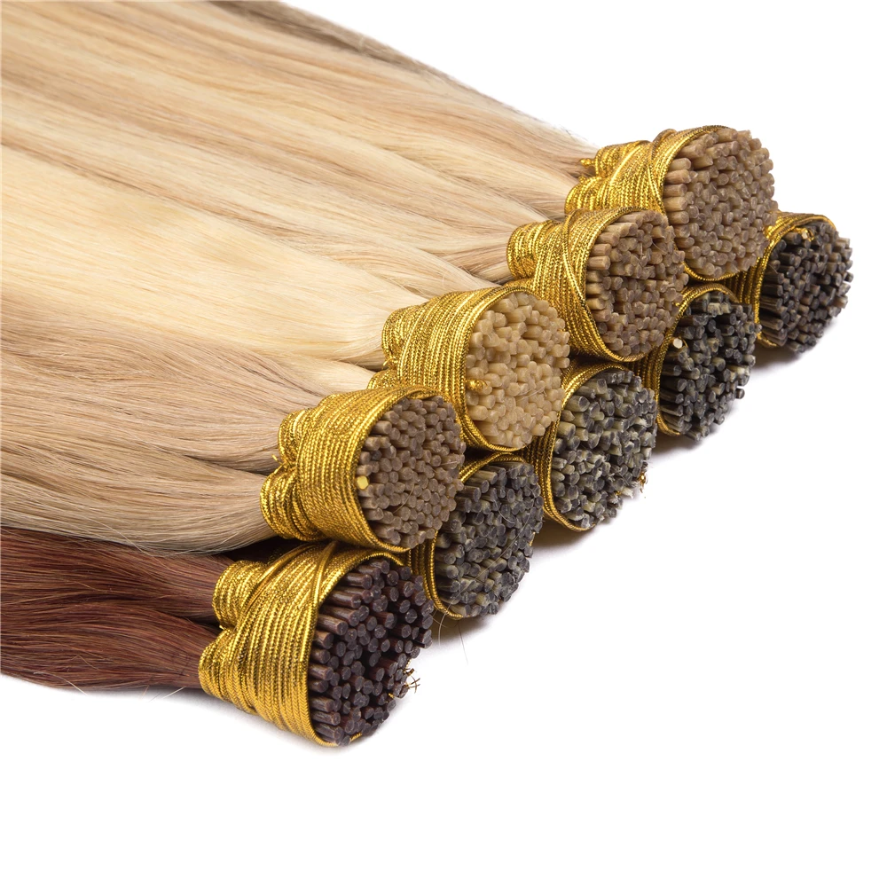 I Tip Hair Extension Straight Human Hair Extensions 40g/50g/ Set Capsule Keratin Natural Fusion Human Hair Extension 12-26inch