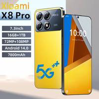 Xioami X8 Pro 2025 New  7.3HD Global Edition Original Smart Dual Card 7800mAh Battery Facial The phone case is used for
