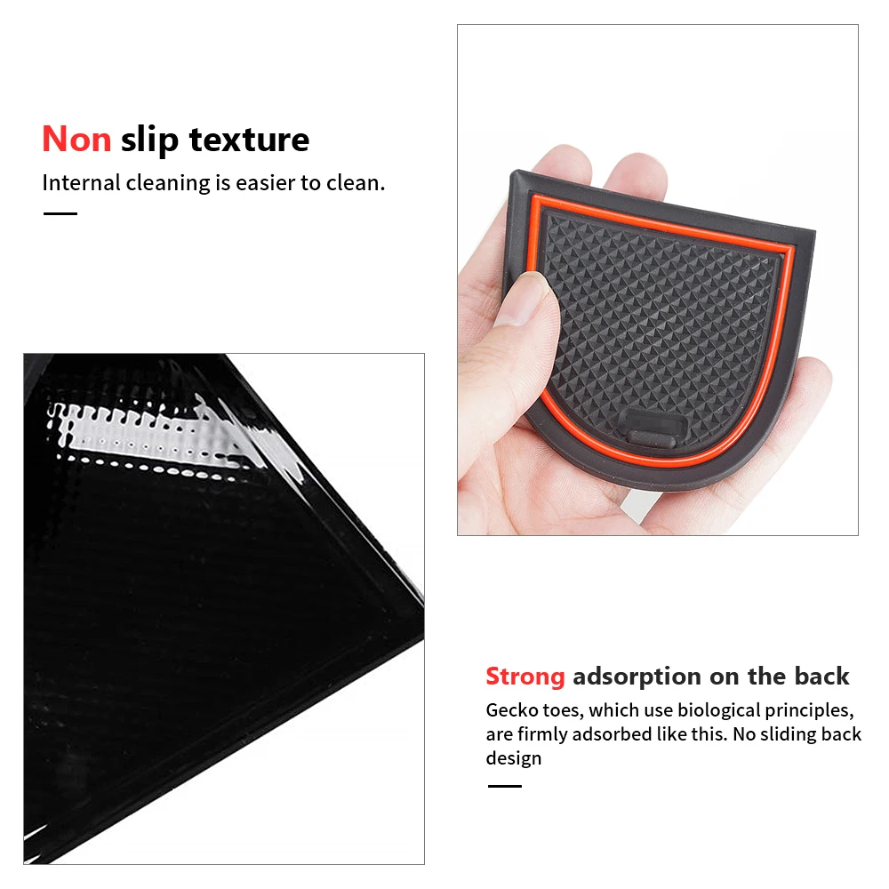 Car Gate Groove Pad For Suzuki Swift 2018 2019 2020 Accessories Car Door Slot Mats Console Cup Holder Coaster For Car Non Slip