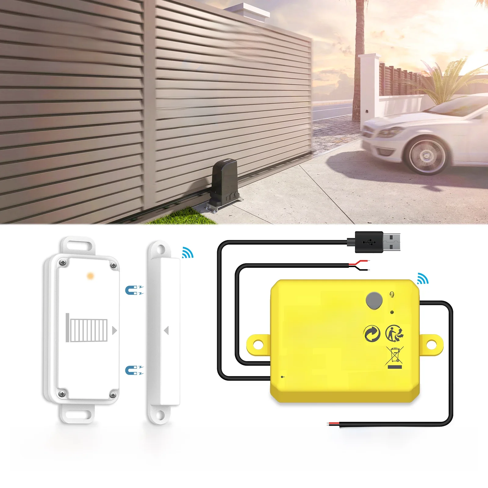 LoraTap-Deslizante Interruptor Abridor de Porta Garagem, Motor Wi-Fi, Vida Inteligente, Google Home,