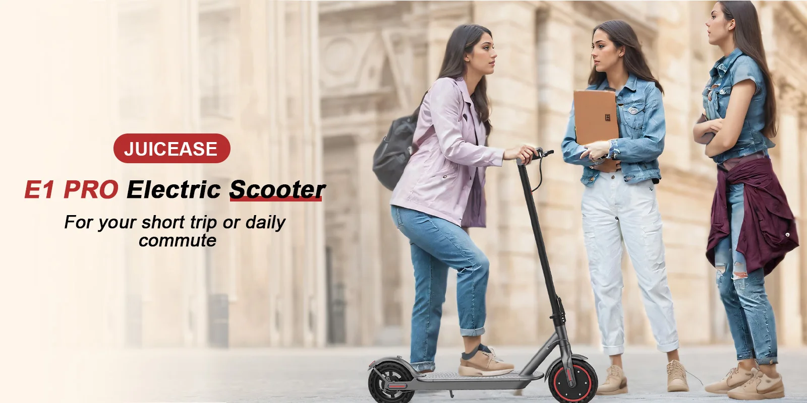 JUICEASE E1 Pro Elektroroller Maximale Steigfähigkeit 15° Peak Power Faltbarer Elektroroller 36V7.8AH 5.2 Chips 25KM Reichweite E-Scooter – Detail 4