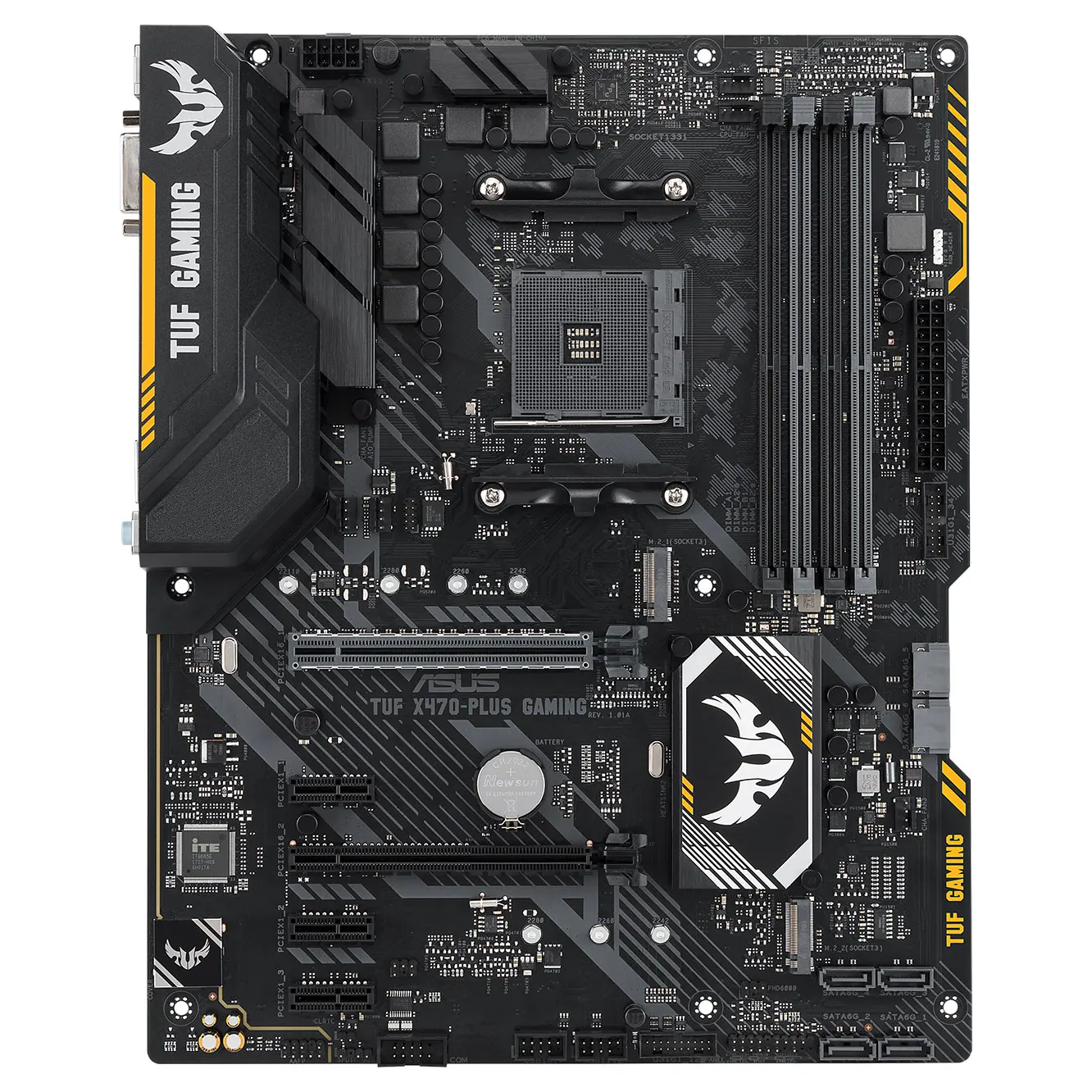 Imagem -03 - Soquete da Placa-mãe para Jogos X470 Tuf X470-plus Suporte Am4 Ryzen 3200g 5600 5700g 5900 Cpu Ddr4 64gb Atx