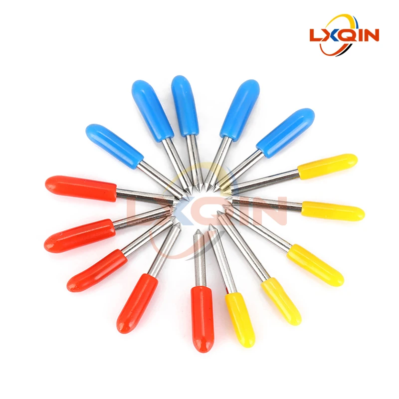 Lxqin เครื่องตัดอักษร5ชิ้น/กล่อง30/45/60องศาสำหรับเครื่องตัดพล็อตเตอร์ใบมีดคัตเตอร์ไวนิล