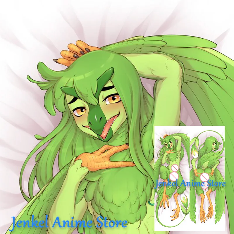 Dakimakura Lime Bird Anime Pillowcase Life Size Double Sided Print Body Pillow Cover