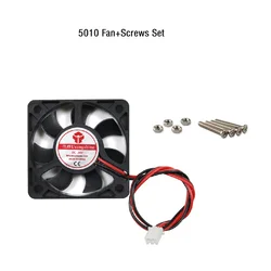 3D Printer Fan 5010 2pins 50mm 50x50 x10 mm DC 5V/12V/24V Cooling Fan For Extruder Cooler Blower