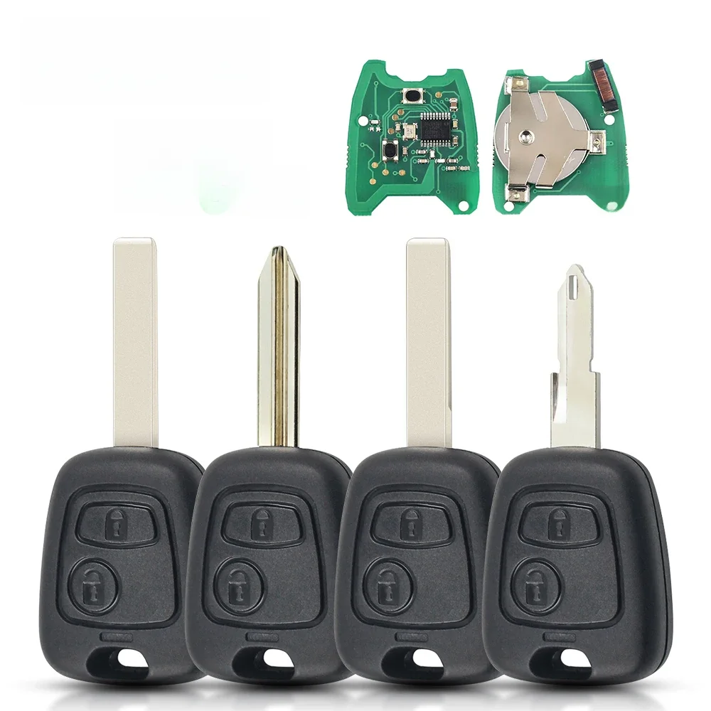 KEYYOU Afstandsbediening Autosleutel 433 mhz ID46 Voor Peugeot 106 107 206 306 307 207 407 Partner Voor Citroen C1 C2 C3 C4 Saxo Picasso - afbeelding 2