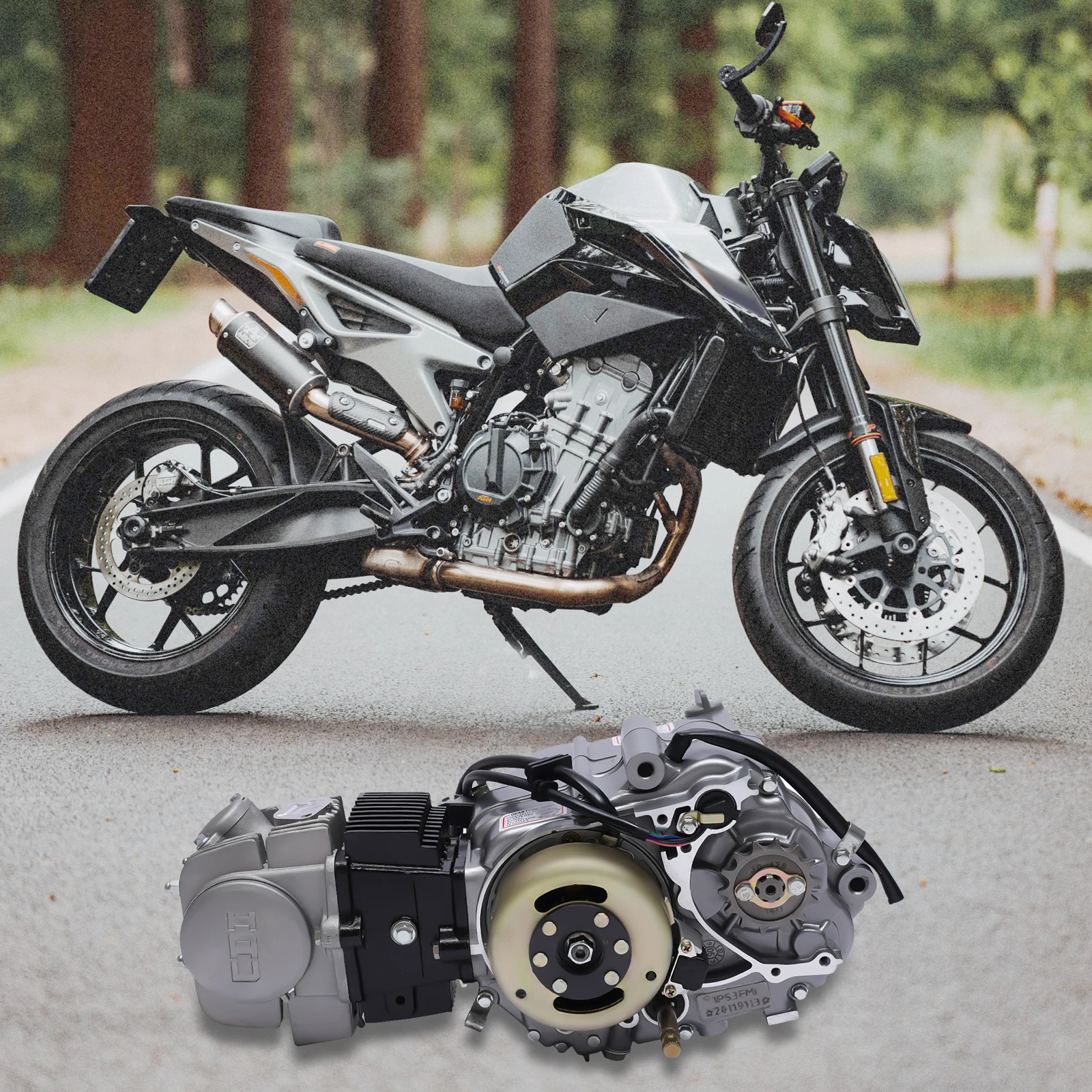 CRF50 125cc اسطوانة واحدة 4 السكتة الدماغية سحب بدء المحرك المحرك ل دراجة الجيب الترابية الصغيرة دراجة الطرق غير الممهدة رباعية Atv 900 مللي