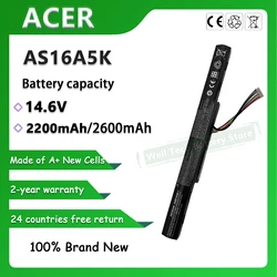에이서 아스파이어 E 15 시리즈용 노트북 배터리, AS16A5K, AS16A8K, 15 E5-575G-53VG, 15 E5-575G-58UJ, 15 E5-575G-59EE, 15 E5-575G-76YK