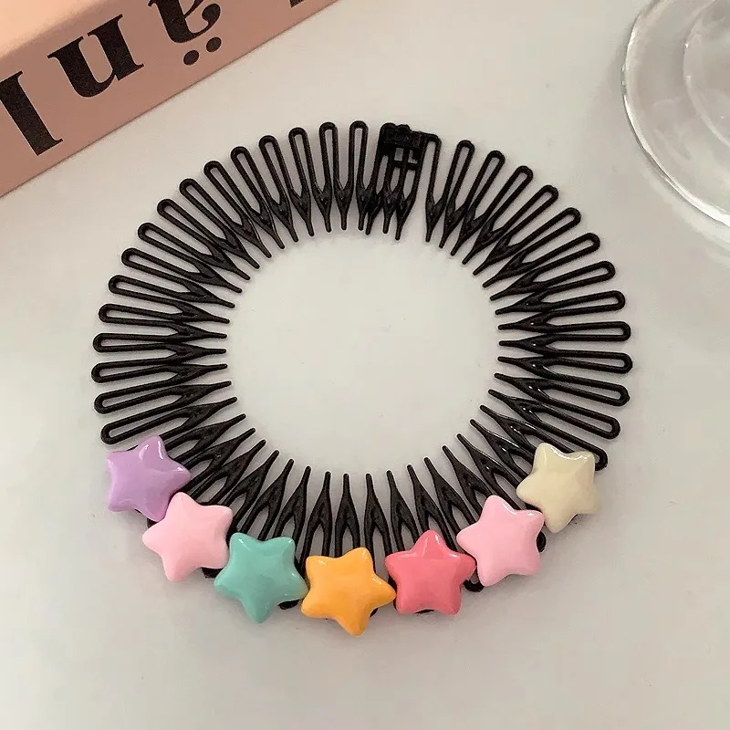 Fashion Children's Hairpins Little Girls Bangs Broken Hair Hairpins Girls Candy Color Sweet Cute Insert Comb Hair Accessories