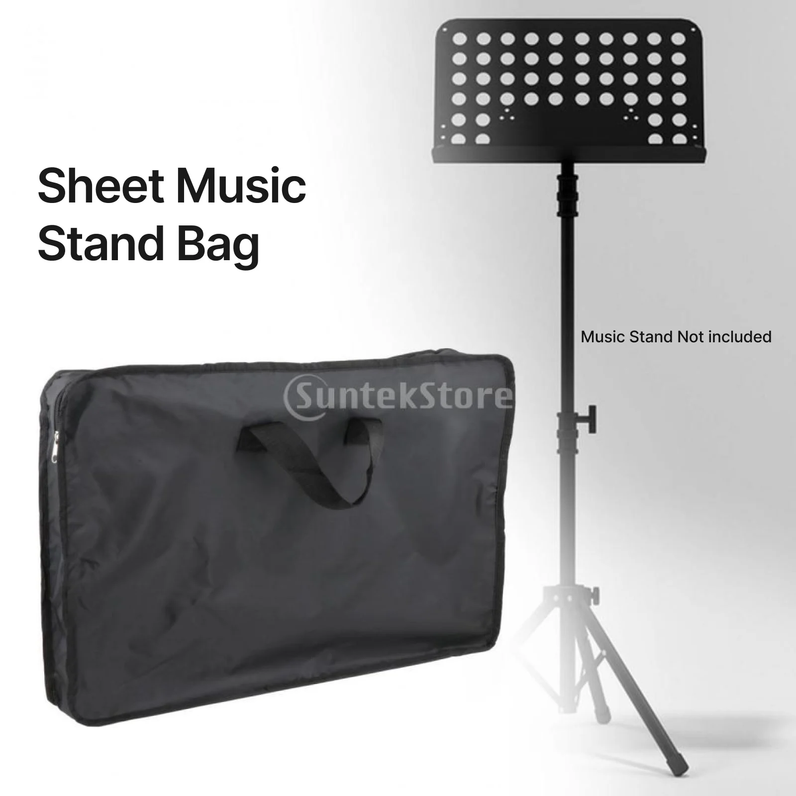 Durable Music Stand Carrying Case Tripod Stand Holder Case Musical Instrument Part for Laptop Books Notes