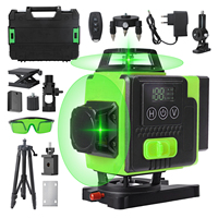 4D 16 line laser level green line selflifting horizontal and vertical super strong laser level green light laser level