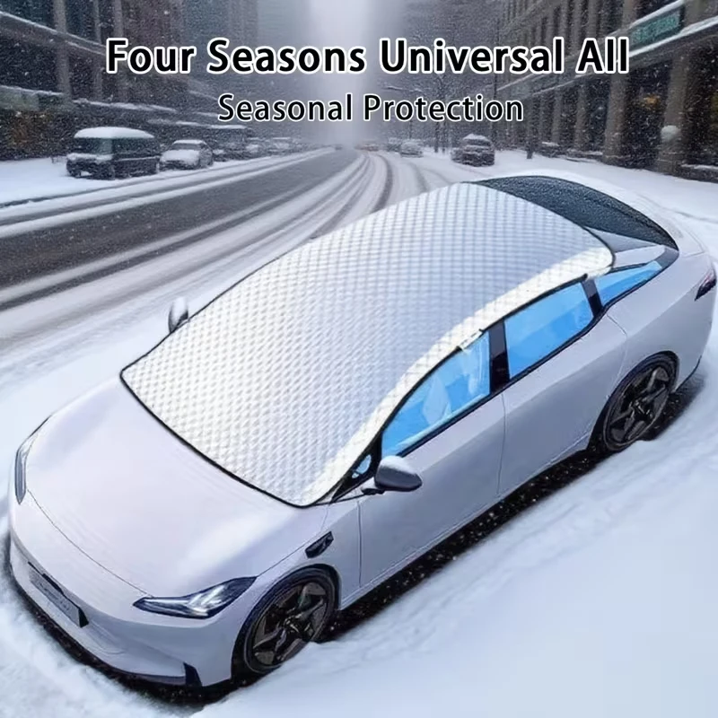 

Car Sunroof Sun Shade Cover Universal UV Protection Heat Insulation Sun Visor for Car SUV Windshield Sunshade with Fixing Straps