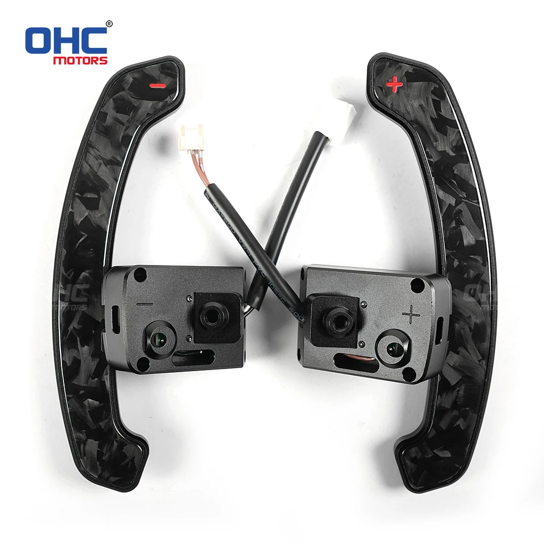OHC Carbon Fiber Aluminium Alloy Magnetic Paddle Shifters For Nissan Micra VERSA,FAIRLADY Rogue Teana X-trail Altima