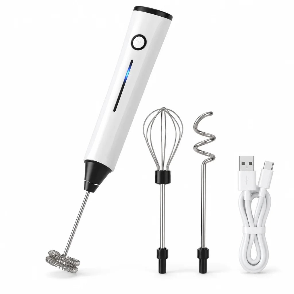 Electric Milk Frother Handheld - Espumador de leche eléctrico 3 en