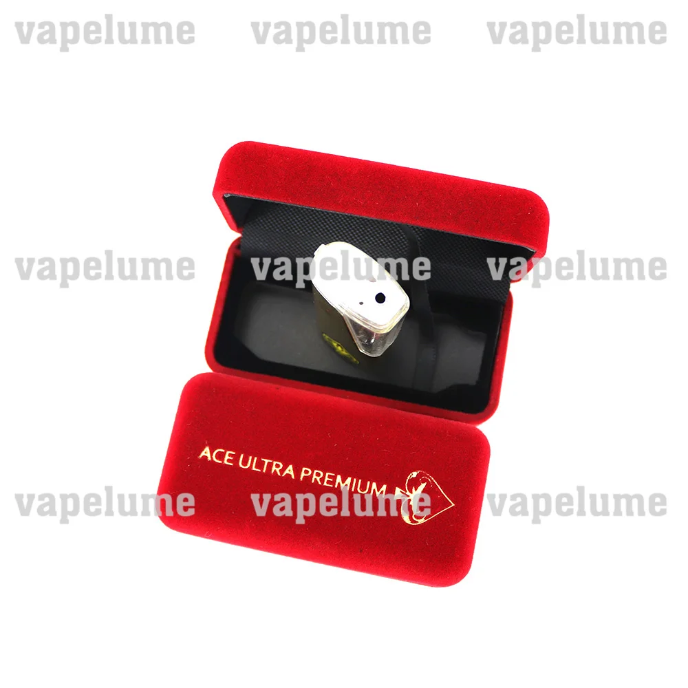 Ace Ultra Disposable Vape 2ml Empty Tank E-cigs Golden Vapor Muha Ecig Start Kit Custom Logo Orange Red Gold Mod Hand Suitcase view 6