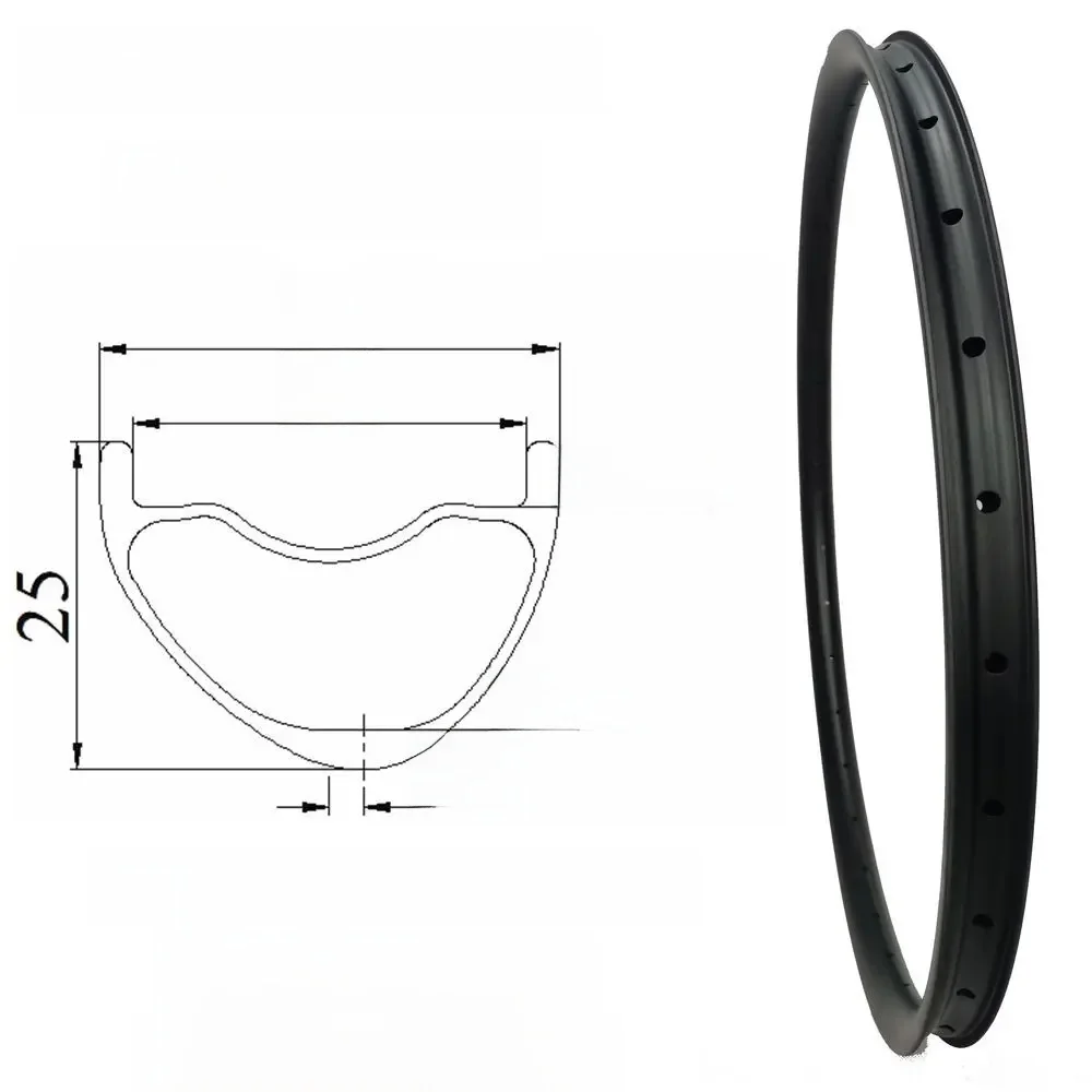 AliExpress carbonbeam Carbonbeam Only 265g 29er MTB Asymmetric T1000 wide Inner 30mm 27mm 25mm Mountain Bike Tubeless Hookless 29er carbon mtb rim