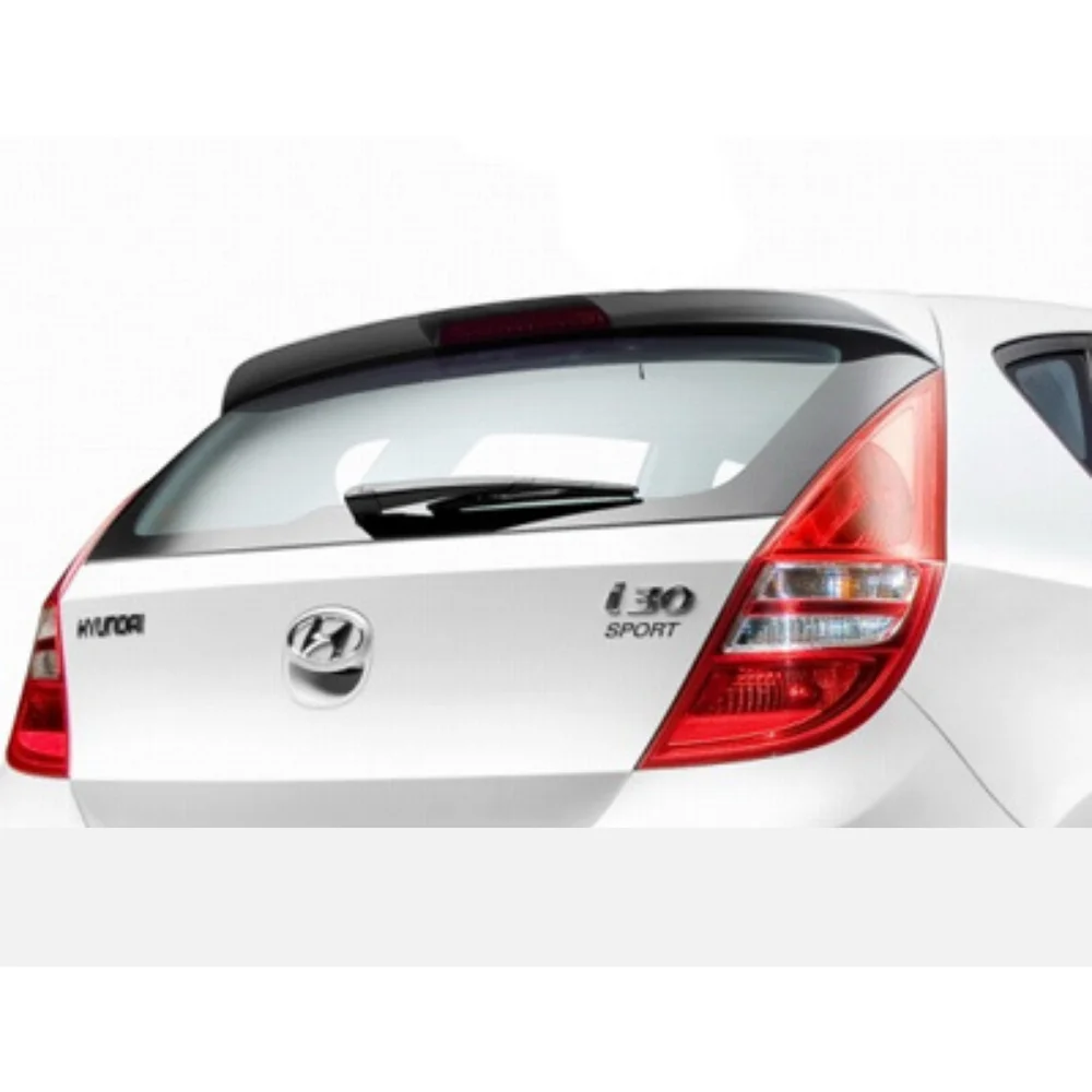 For Hyundai İ30 Glass Top Spoiler Fiber Material Rear Roof Spoiler Wing Trunk Lip Car Styling Fully Compatible Tuning Parts