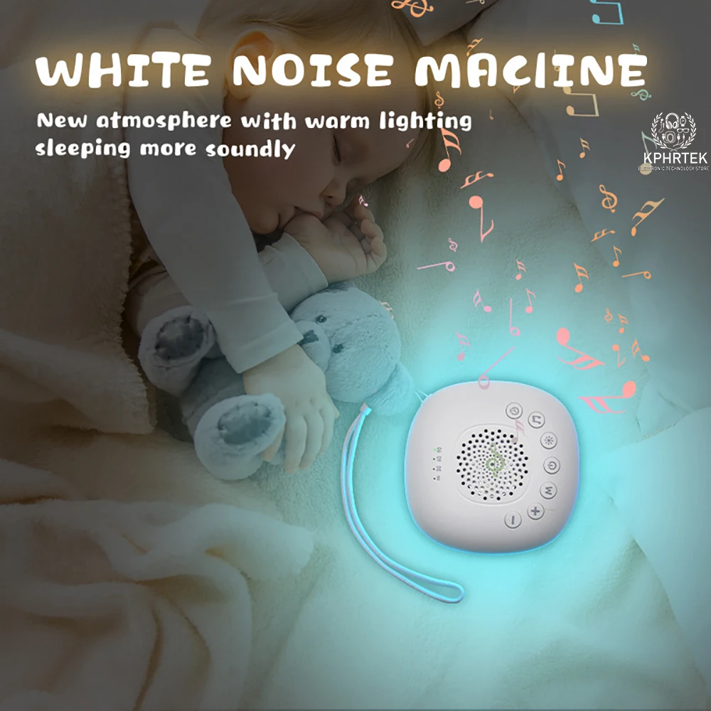 

20 шт. новый портативный домашний дорожный умный инструмент для сна, белый шум, детский успокаивающий ночник, музыкальный светильник, инструмент для сна