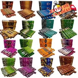Palo Santo Incense from Sac 12 Boxes of 20 Sticks, Cinnamon, Rosemary, Rue 7 Chakras, Musk, Aloe Vera, Amber, Love, Anti-Tobacco, Astral, Attracts Customers, Attracts Money, Vanilla, White Musk,