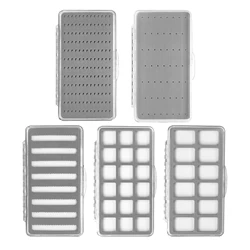 Aventik Super Quality ABS Slim Clear Transparent Fly Fishing Box Slit Foam Insert Flies Storage