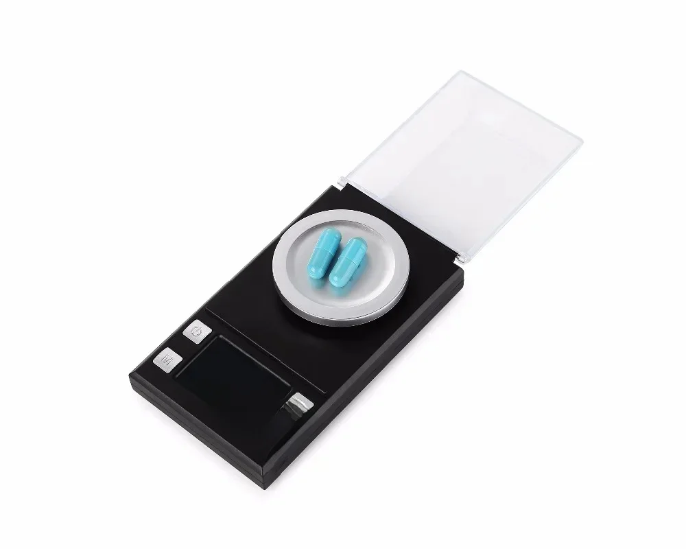 100g/50g/20g Mini waga cyfrowa wysoka dokładność 0.001 waga kieszonkowa biżuteria złota Gram waga bilansowa do laboratorium ziołami leczniczymi — 2