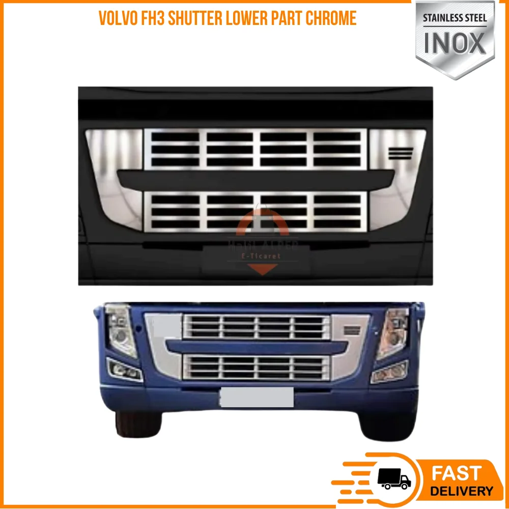 

FOR VOLVO FH3 SHUTTER LOWER PART CHROME SUITABLE TRUCK PARTS HIGH QUALITY CHROME SATISFACTION FAST SHIPPING