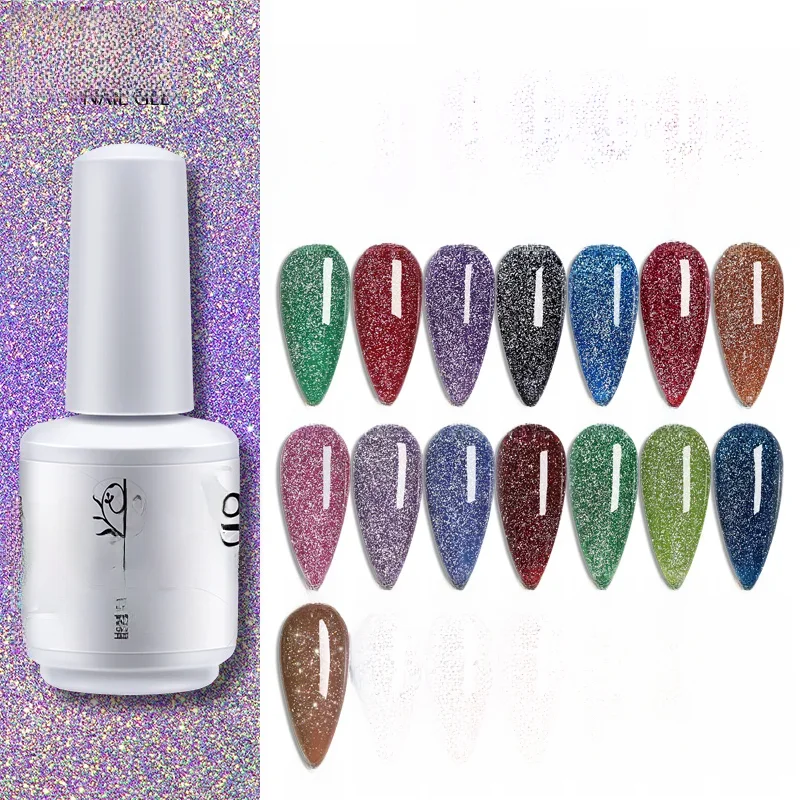 Chang-Verhéritage à Ongles en Gel Laser Super Brcorporelle, Paillettes, Photothérapie, Déficit Flash, Nail Art, Document de Moulage, UV, 15ml