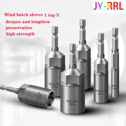 6mm-19mm impact Socket NON-Magnetic Nut Screwdriver 1/4 hex key set Drill Bit Adapter for Power Drills Impact Drivers Socket kit