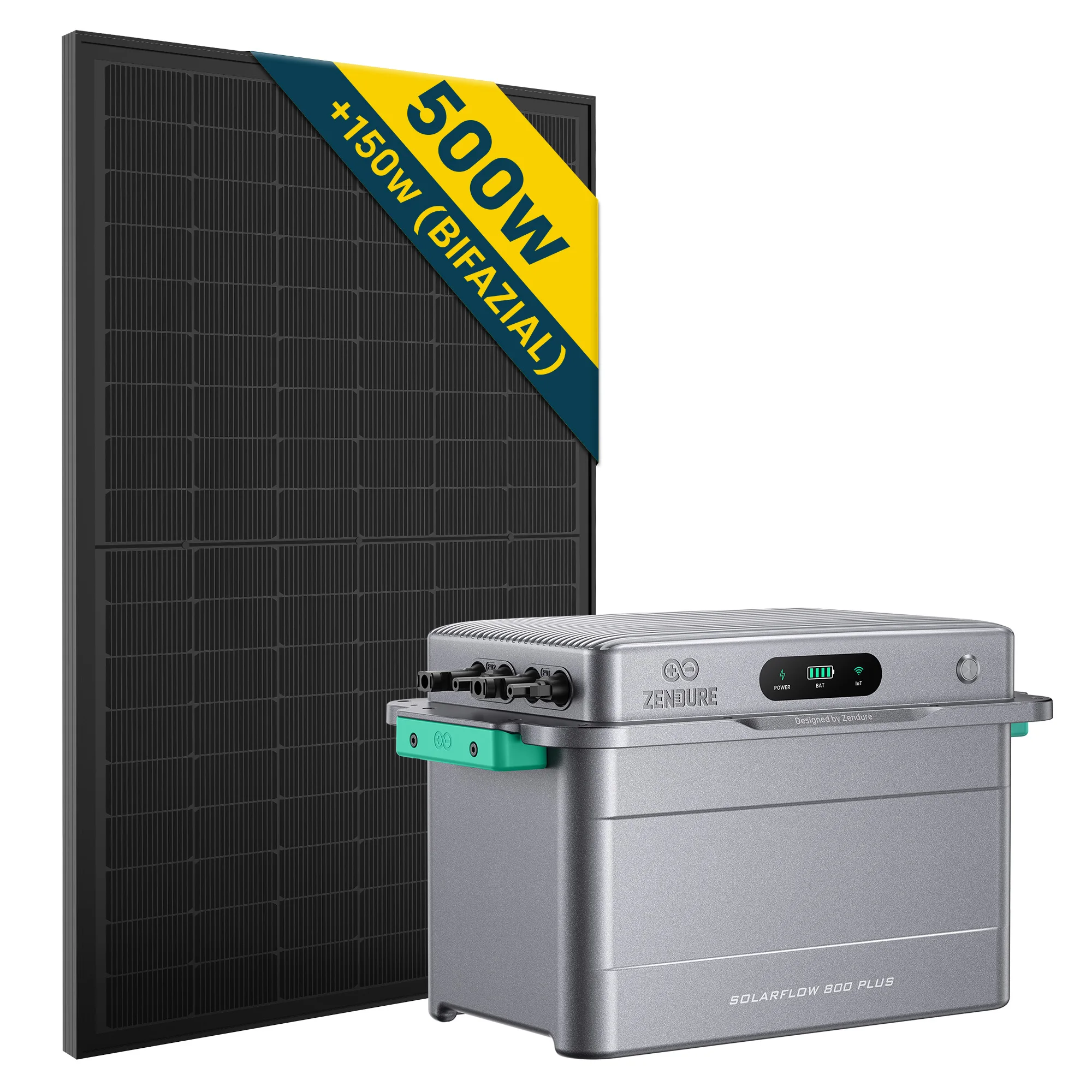 Zendure Solar Flow 800 Plus, 1,92kWh + 500W Balkonkraftwerk mit Speicher  0% MwSt.