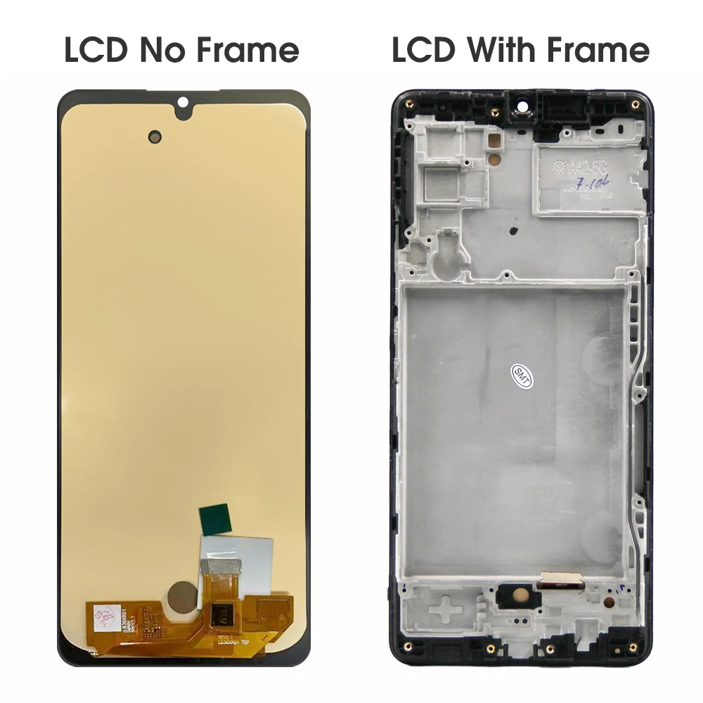 AMOLED For Samsung A42 5G SM-A426B A426U LCD Display Touch Screen Digitizer Panel For Samsung A426 lcd with frame