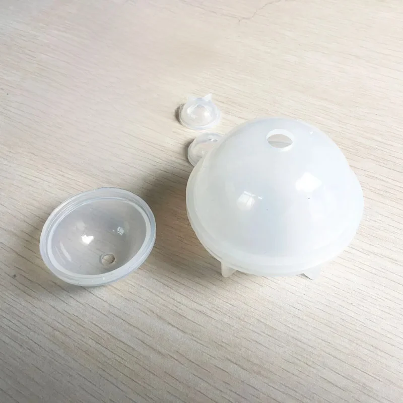 1 sztuka 20/30/40/50mm Stereo sferyczne silikonowe formy tworzenia biżuterii DIY kulki dekoracja żywiczna rzemiosło — zdjęcie 2