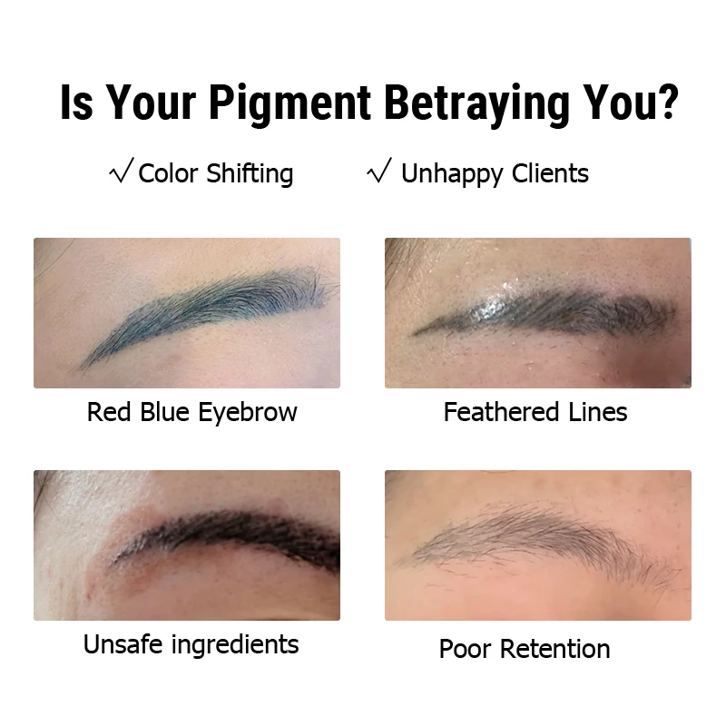 AIMOOSI プロフェッショナル マイクロブレーディング ピグメント ナノブロウ用 |   PMUアーティスト向けREACH認証永久メイクアップタトゥーインク |   3ml