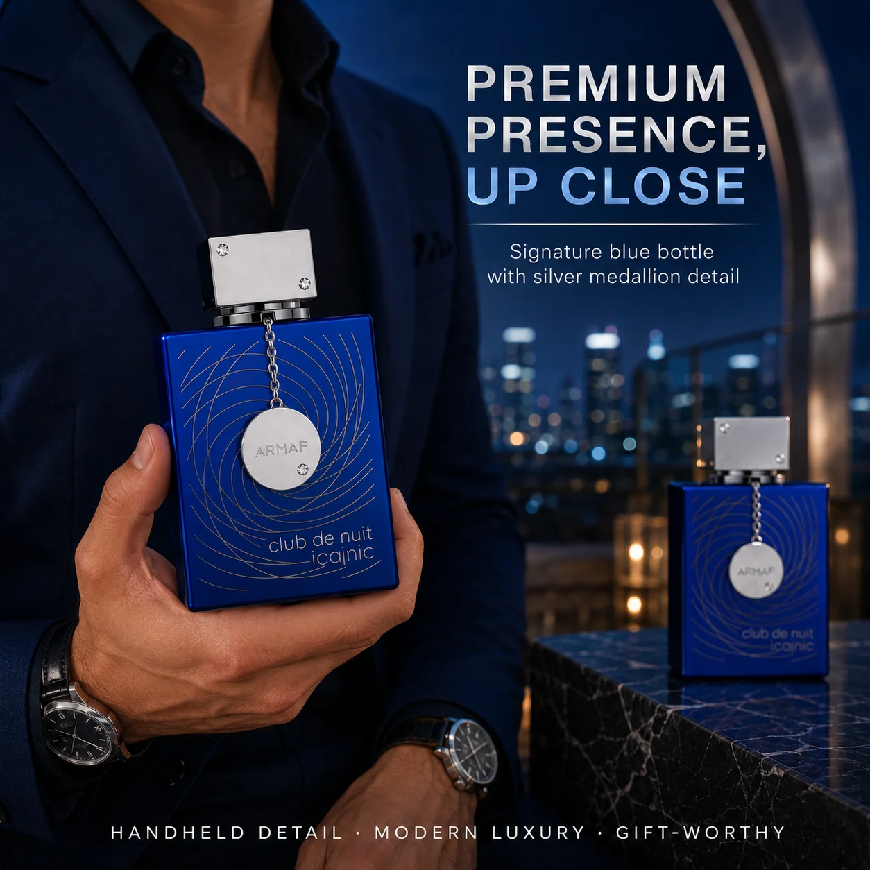 ARMAF Club de Nuit Iconic Eau de Parfum for Men, Fresh Citrus Mint Spicy Amber Woody Fragrance with Incense, Cedar and Sandalwood, Single Bottle view 6