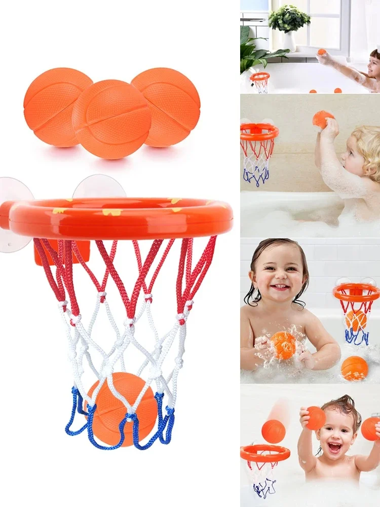 Cadre de basket-ball à ventouse pour salle de bain, support de basket-ball d'eau, Mini tir d'intérieur, jouets de bain pour bébés et enfants