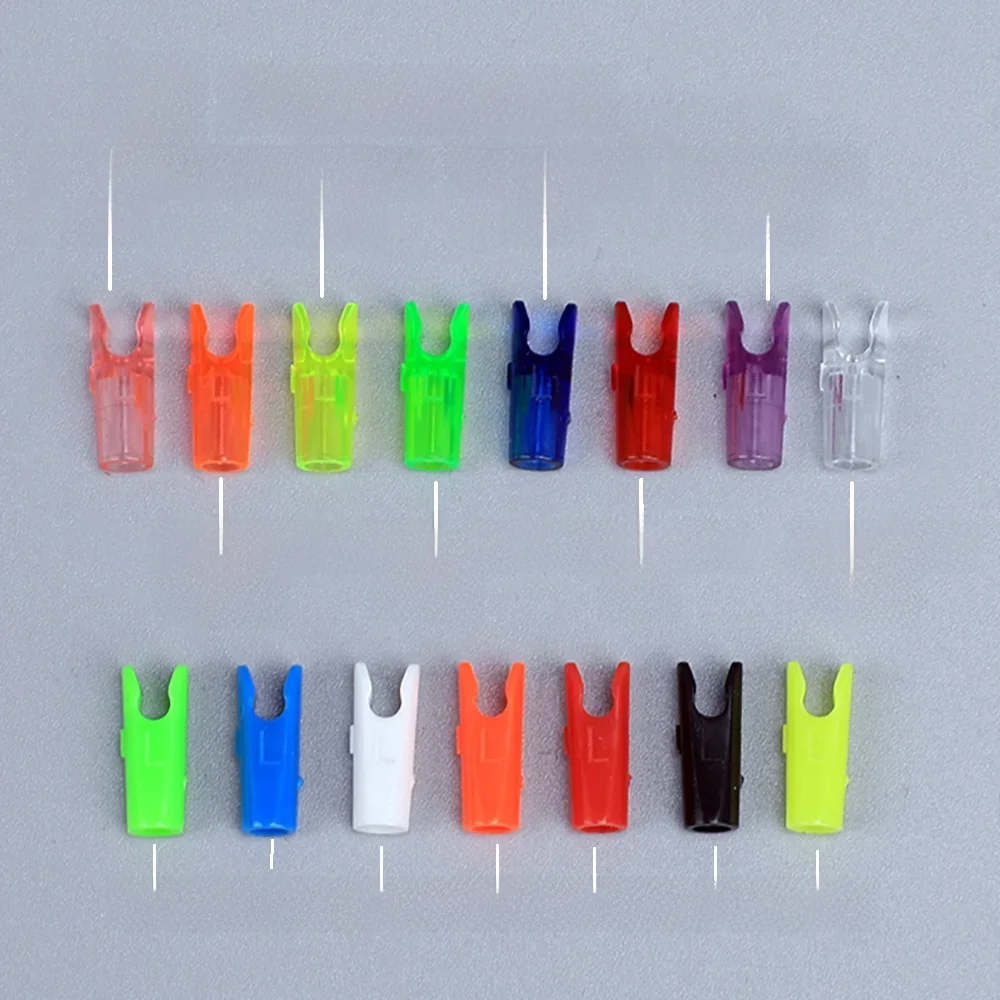 60 stücke DIY Kunststoff Pfeil Pin Nocken Größe L Und Größe S Für ID 4,2mm ID 6,2mm 3,2mm Pfeil