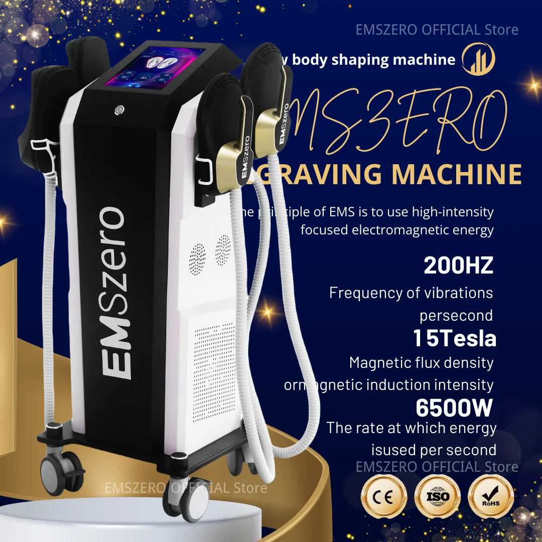 

Professional EMS Body Sculpt Machine 15 Tesla Emszero Electromagnetic stimulate Body Slimming Machines Muscle Build