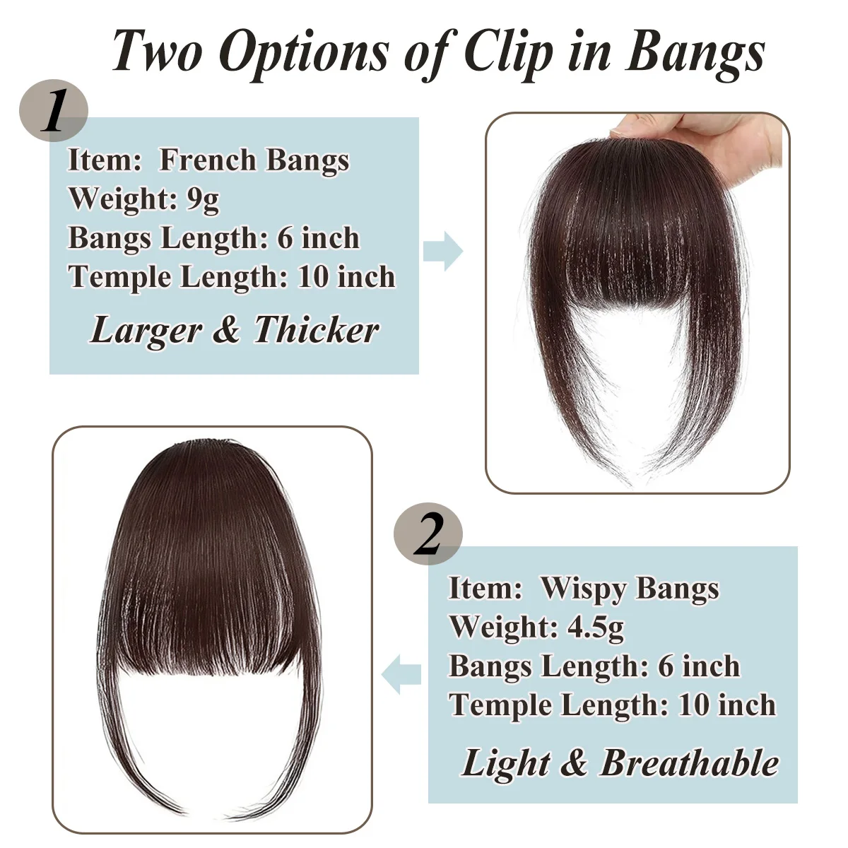 Thumbnail 4 - #61 Trending Clip-In Fringe Bangs Right Now