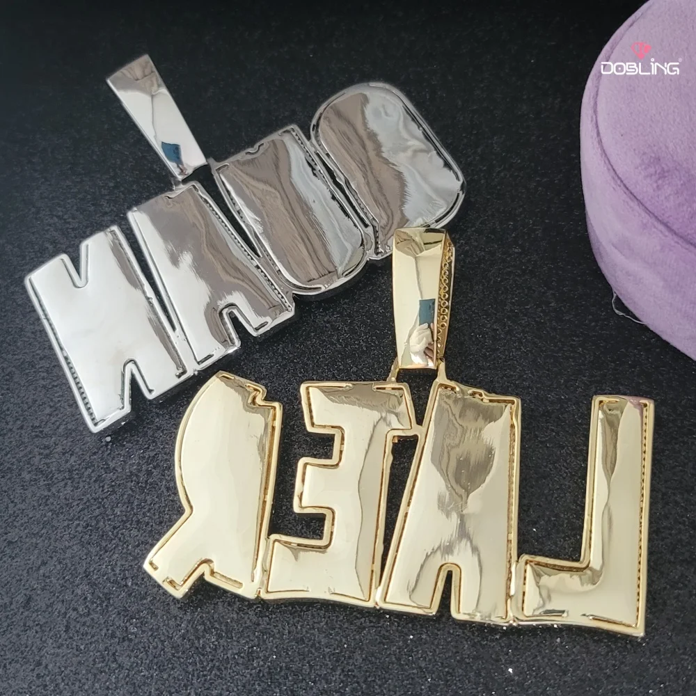 Benutzerdefinierte Luxus Voll Kubikzircon Buchstaben & Zahlen Anhänger personalisierte extra große und schwere 24MM kubanische Gliederkette Hip Hop Halskette – Detail 6