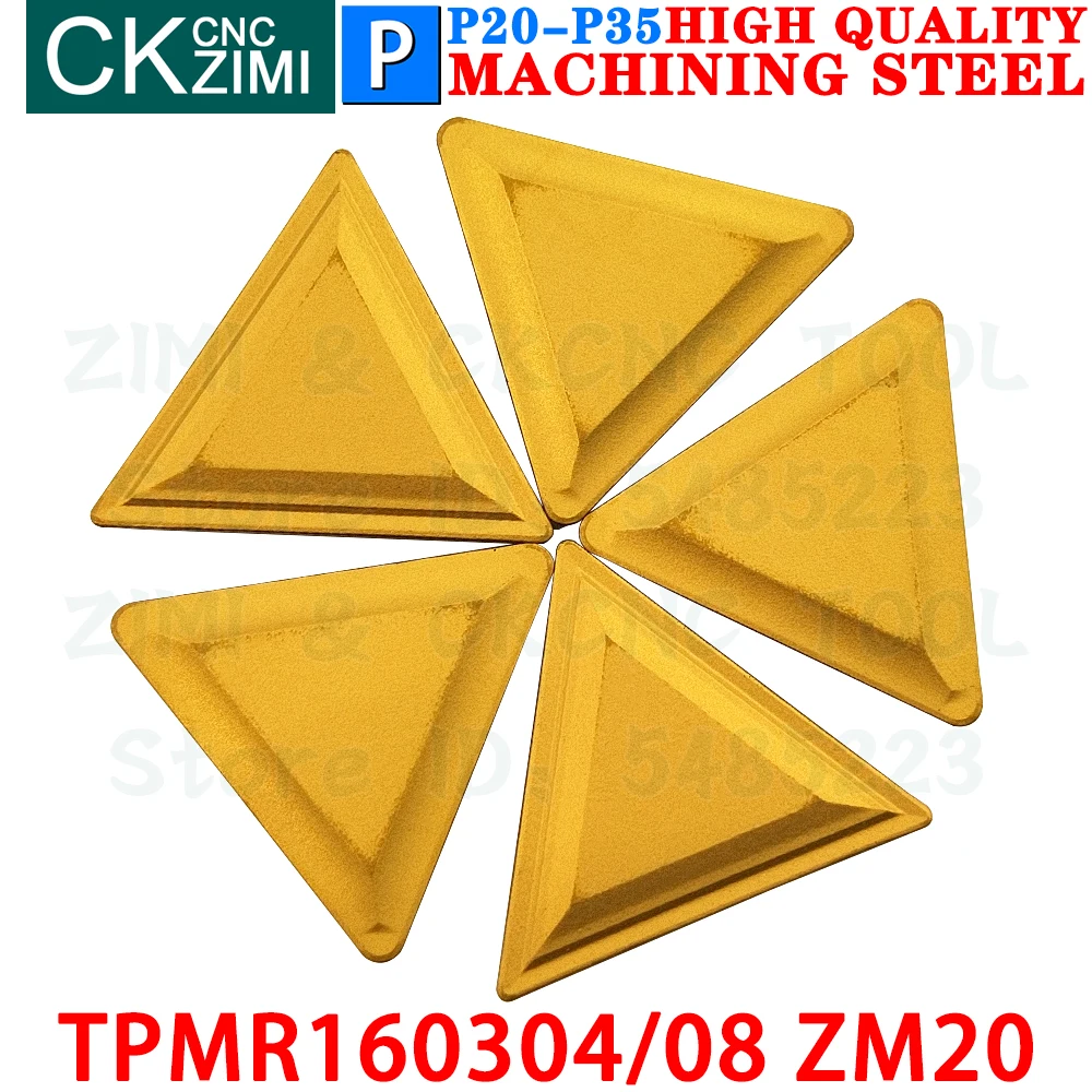 TPMR160304 ZM20 TPMR160308 ZM20 Carbide Inserts Milling Inserts Tools TPMR 1603 CNC Indexable Cutting Turning Cutter Lathe Tools