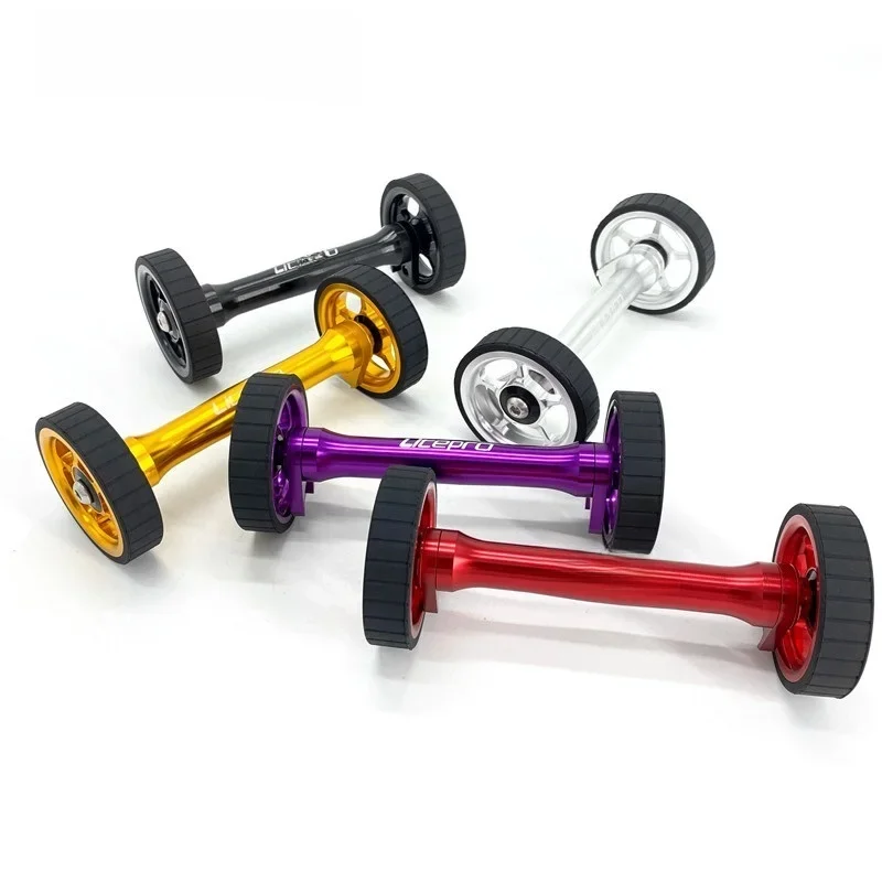 AliExpress Litepro Widening And Thickening Easy Wheel For Brompton Easywheel Extension Rod Rear Cargo Rack Easywheel Telescopic Rod
